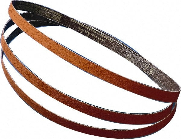 Abrasive Belt: 3" Wide, 24" OAL, 180 Grit, Aluminum Oxide