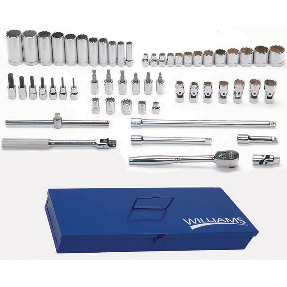 Deep Socket Hand Socket: 3/8" Drive, 7/8" Socket, 12-Point