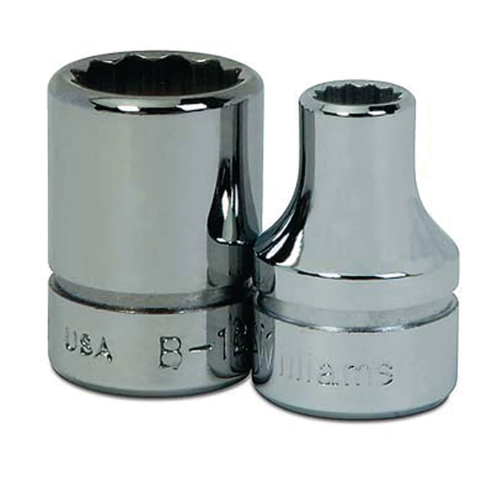 Standard Hand Socket: 3/8" Drive, 17/32" Socket, 12-Point
