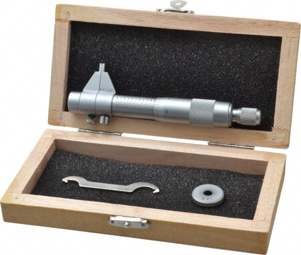 Value Collection - 0.2 to 1.2", Mechanical Inside Micrometer - 0.001" Graduation, 0.001" Accuracy, Ratchet Stop Thimble - Eagle Tool & Supply
