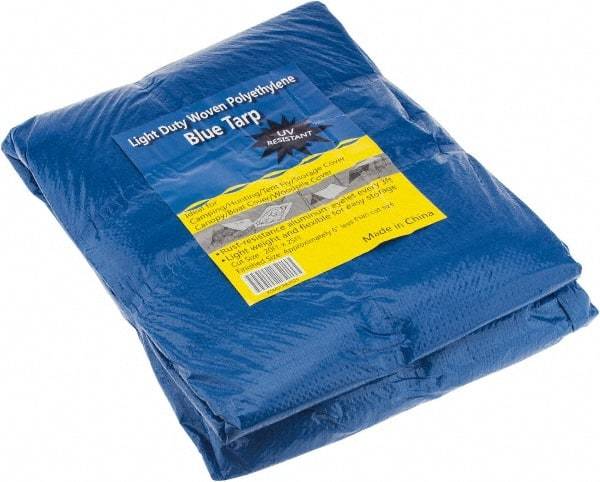 Value Collection - 25' Long x 20' Wide Polyethylene Tarp & Dust Cover - Blue - Eagle Tool & Supply