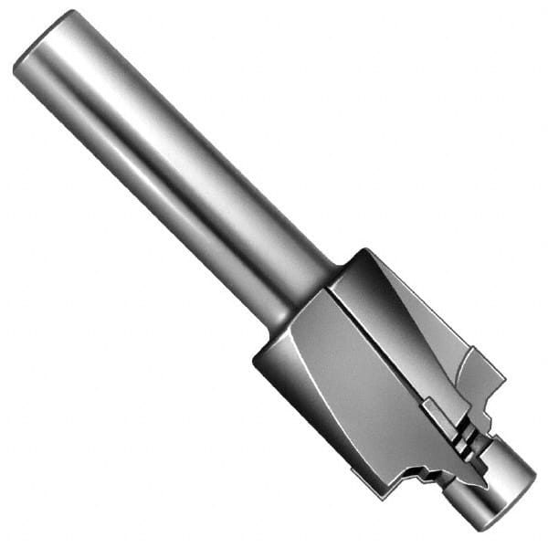 Made in USA - 1-1/16 - 12" Port, 1.665" Spotface Diam, 3/4" Tube Outside Diam, Plain Pilot, Straight Shank, Carbide Tipped Porting Tool - Eagle Tool & Supply