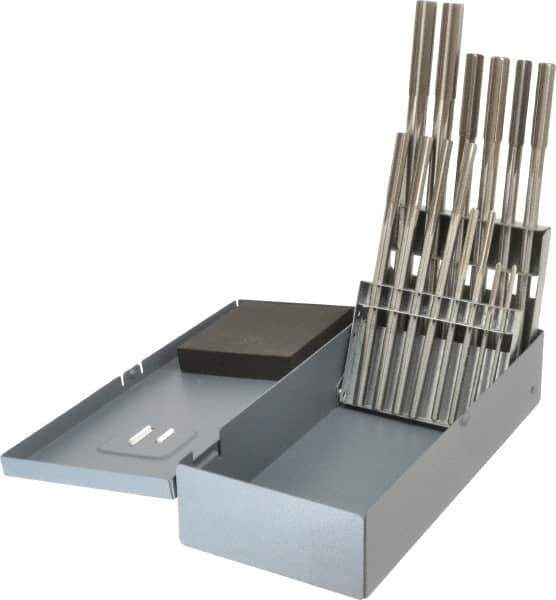 Alvord Polk - 0.123" to 0.4995", Chucking Reamer Set - Straight Flute, Right Hand Cut, 14 Pieces - Eagle Tool & Supply