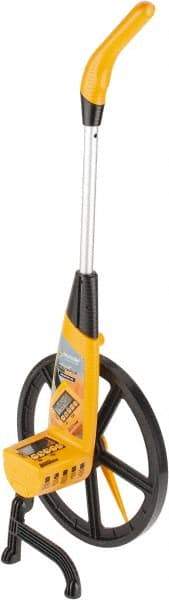 Trumeter - 100,000' Counter Limit, 40-1/4" OAL, Measuring Wheel - 0.1" Accuracy per 100", Measures in Ft/In, Meters/cm & Yards/Tenths - Eagle Tool & Supply