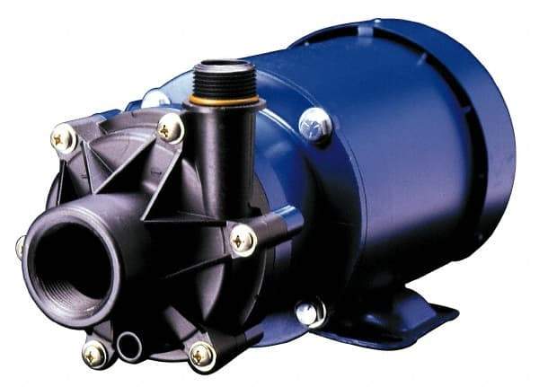 Finish Thompson - 1/2 HP, 45 Shut Off Feet, PVDF, Carbon and Viton Magnetic Drive Pump - 3 Phase - Eagle Tool & Supply