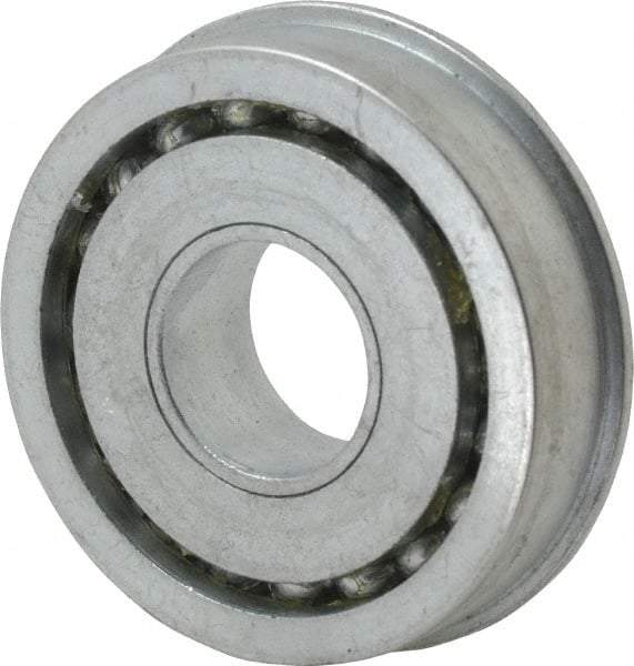 Value Collection - 3/4" Bore Diam, 2" OD, Open Unground Full Complement Radial Ball Bearing - With Flange, 1 Row, Round Bore, 1,384 Lb Dynamic Capacity - Eagle Tool & Supply