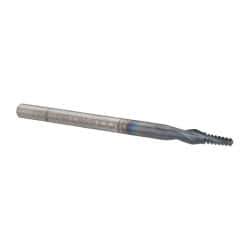 Accupro - #6-32 UNC, 0.085" Cutting Diam, 2 Flute, Solid Carbide Helical Flute Thread Mill - Internal Thread, 7/32" LOC, 2" OAL, 1/8" Shank Diam - Eagle Tool & Supply