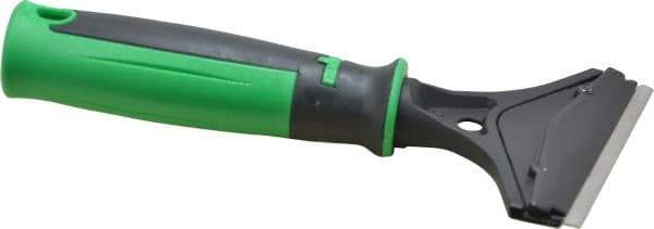 Unger - Stiff Carbon Steel 1-Edge Scraper - 4" Blade Length, Plastic Handle - Eagle Tool & Supply