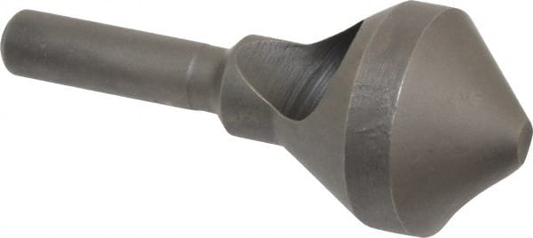 Weldon - 13/16" Head Diam, 1/4" Shank Diam, 90° High Speed Steel Countersink - Eagle Tool & Supply