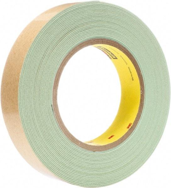3M - 2" Wide x 10 Yd Long Green Rubber Masking Tape - Series 500 - Eagle Tool & Supply