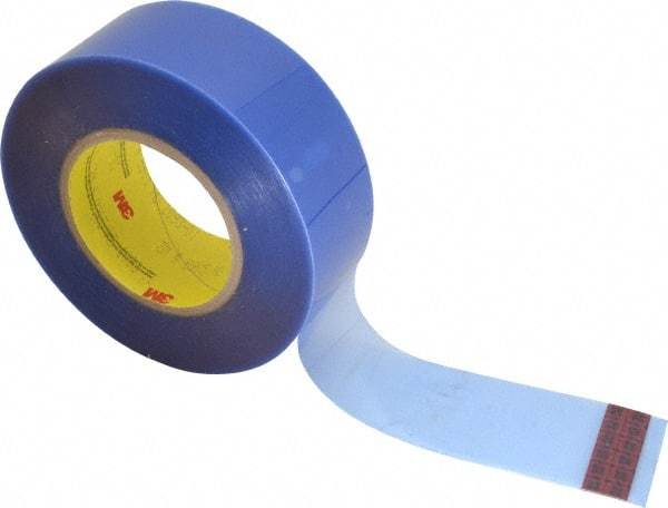3M - 2" Wide x 72 Yd Long Blue Polyester Film Painter's Tape - Series 8905, 6.5 mil Thick, 110 In/Lb Tensile Strength - Eagle Tool & Supply