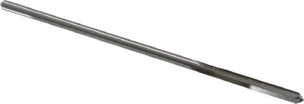 Alvord Polk - 0.1378" Cobalt 4 Flute Chucking Reamer - Straight Flute, 0.1275" Straight Shank, 1" Flute Length, 4" OAL - Eagle Tool & Supply