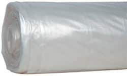Value Collection - 100' Long x 20' Wide Polyethylene Tarp & Dust Cover - Clear, 4 mil Thickness - Eagle Tool & Supply