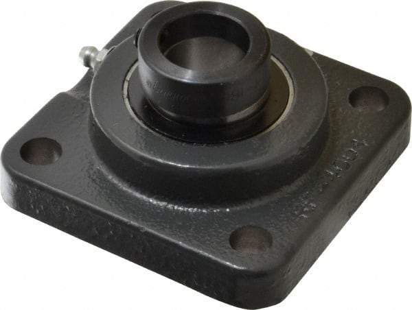 Browning - 1" ID, 3-3/4" OAL x 3-3/4" OAH 4-Bolt Flange - 1,651 Lb Static Cap, 2,801 Lb Dyn Cap, 2-3/4" Btw Mnt Hole Ctrs, Cast Iron - Eagle Tool & Supply