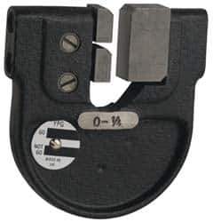 YPG - 5-5/16 to 5-11/16 Inch, Cast Iron 10x Frame Snap Gage - 0.001 Inch Graduation, Hardened Tool Steel Anvil - Eagle Tool & Supply