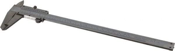 Value Collection - 0 to 8" Stainless Steel Vernier Caliper - 0.05mm Graduation, 1.9685" Jaw Depth, 0.0012" Accuracy, Includes Depth, Inside Diameter, Outside Diameter, Step - Eagle Tool & Supply