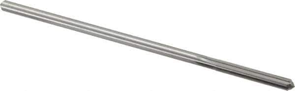 Alvord Polk - #19 High Speed Steel 6 Flute Chucking Reamer - Straight Flute, 0.1595" Straight Shank, 1-1/8" Flute Length, 4-1/2" OAL - Eagle Tool & Supply
