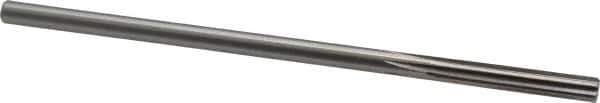 Alvord Polk - 1/4" High Speed Steel 6 Flute Chucking Reamer - Straight Flute, 0.2405" Straight Shank, 1-1/2" Flute Length, 6" OAL - Eagle Tool & Supply