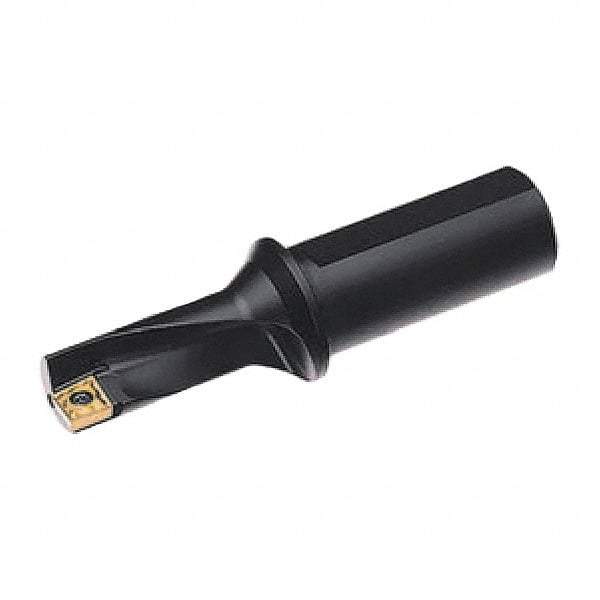 Allied Machine and Engineering - 0.71" Max Drill Depth, 2.25xD, 10mm Diam, Indexable Insert Drill - 1 Insert, 3/8" Shank Diam, Straight Shank - Eagle Tool & Supply