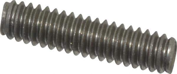 Value Collection - 1/4-20 1" OAL Fully Threaded Stud - Stainless Steel, Plain Finish - Eagle Tool & Supply