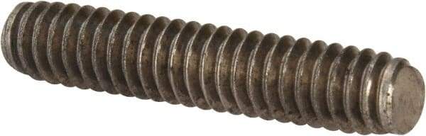 Value Collection - 1/4-20 1-1/4" OAL Fully Threaded Stud - Stainless Steel, Plain Finish - Eagle Tool & Supply
