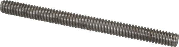 Value Collection - 1/4-20 3" OAL Fully Threaded Stud - Stainless Steel, Plain Finish - Eagle Tool & Supply