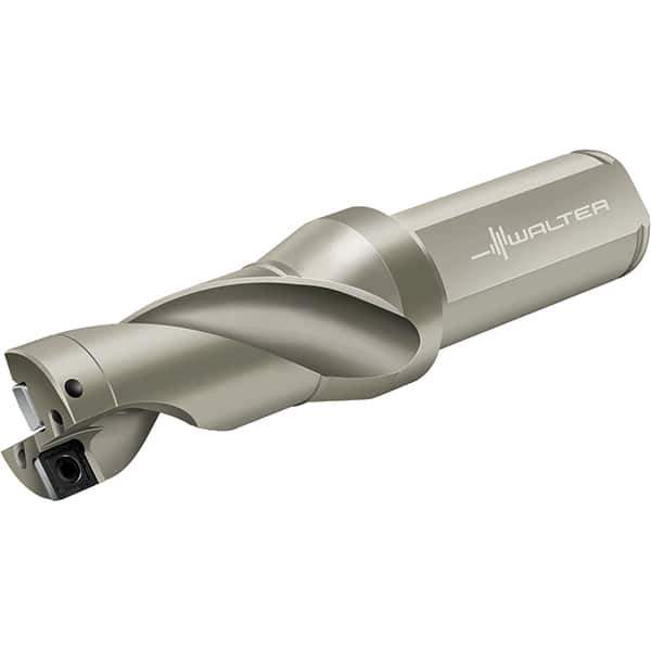 Walter - 92mm Max Drill Depth, 2xD, 46mm Diam, Indexable Insert Drill - 2 Inserts, 40mm Shank Diam, Flange Shank - Eagle Tool & Supply