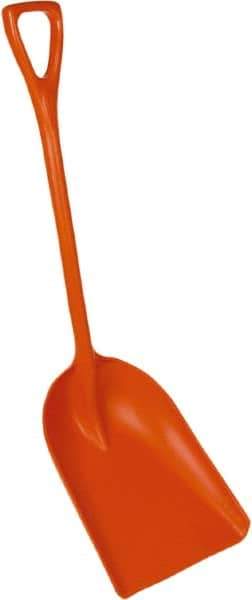 Remco - 17-1/8" High Square Plastic Shovel - 27" Long D-Grip Handle - Eagle Tool & Supply