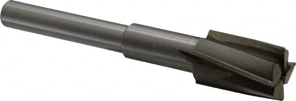 Value Collection - 15/16" Diam, 1/2" Shank, Diam, 4 Flutes, Straight Shank, Interchangeable Pilot Counterbore - Eagle Tool & Supply