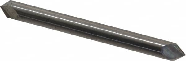 Accupro - 3/16" Diam 2 Flute Double End Solid Carbide Chamfer Mill - Eagle Tool & Supply