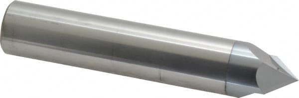 Accupro - 3/4" Diam 2 Flute Single End Solid Carbide Chamfer Mill - Eagle Tool & Supply