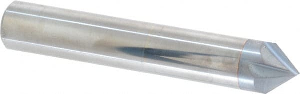 Accupro - 1/2" Diam 4 Flute Single End Solid Carbide Chamfer Mill - Eagle Tool & Supply
