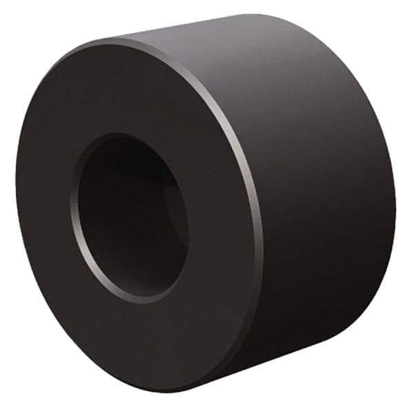 Fairlane - 3/8" OAL, 1" OD, Steel, Counterbored Rest Button - Black Oxide Coating - Eagle Tool & Supply