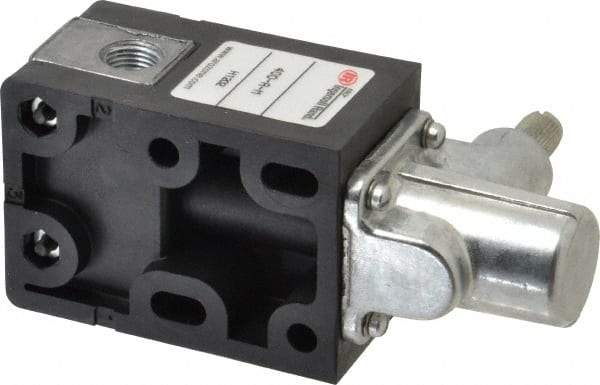 ARO/Ingersoll-Rand - 0.195 CV Rate & 7.5 CFM 3 Way Air Valve - One-Way Clockwise, Spring Return, 150 Max psi - Eagle Tool & Supply