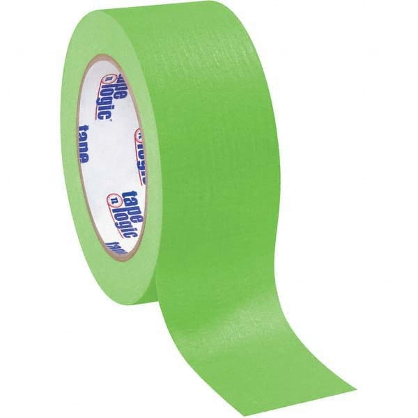 Tape Logic - Pack of (12), 60 Yd Rolls 2" Light Green Crepe Paper Masking Tape - Eagle Tool & Supply