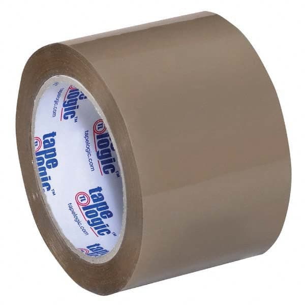 Tape Logic - Pack of (6) 55 Yd Rolls 3" Tan Acrylic Adhesive Packaging Tape - Eagle Tool & Supply
