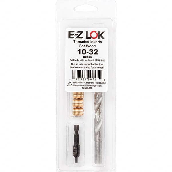 E-Z LOK - Thread Repair Kits Insert Thread Size (Inch): #10-32 Includes Drill: Yes - Eagle Tool & Supply