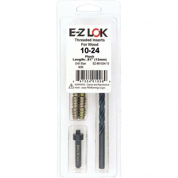 E-Z LOK - Thread Repair Kits Insert Thread Size (Inch): #10-24 Includes Drill: Yes - Eagle Tool & Supply