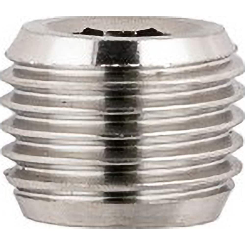 Aignep USA - Stainless Steel Pipe Fittings; Type: Male Plug ; Fitting Size: 3/8 ; End Connections: BSPT ; Material Grade: 316L Stainless Steel ; Pressure Rating (psi): 290 - Exact Industrial Supply