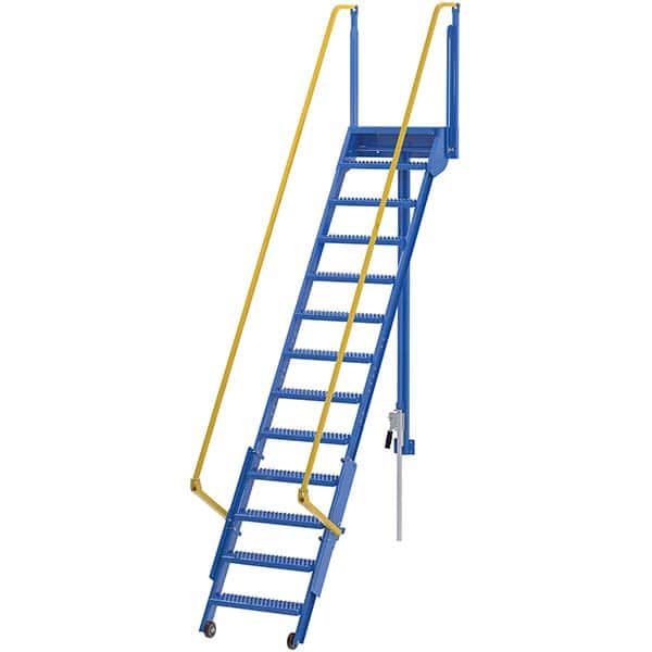 Vestil - Rolling & Wall Mounted Ladders & Platforms Type: Ladder Style: Mezzanine Ladder - Eagle Tool & Supply