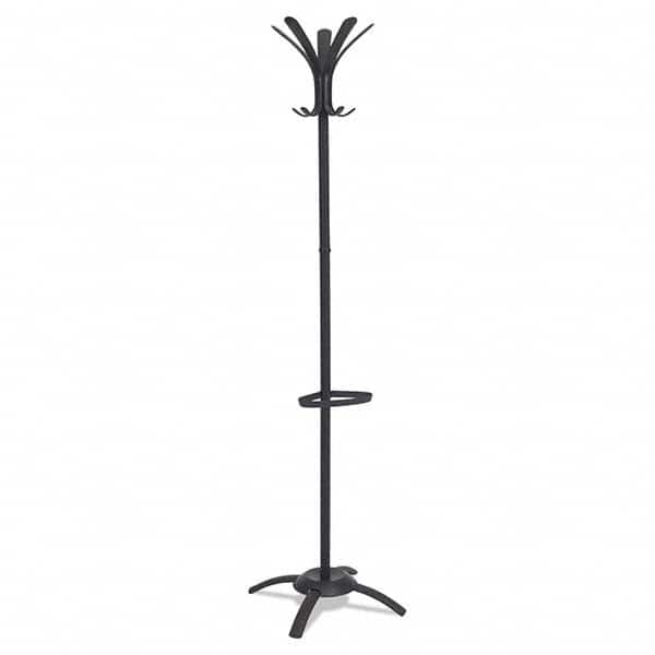 Alba - Coat Racks, Hooks & Shelving Type: Floor Rack Number of Hooks: 10 - Eagle Tool & Supply