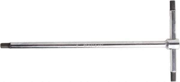 Beta - 3/16" Hex, Sliding T-Handle, Hex Key - 7-3/4" OAL, Steel, Inch System of Measurement - Eagle Tool & Supply