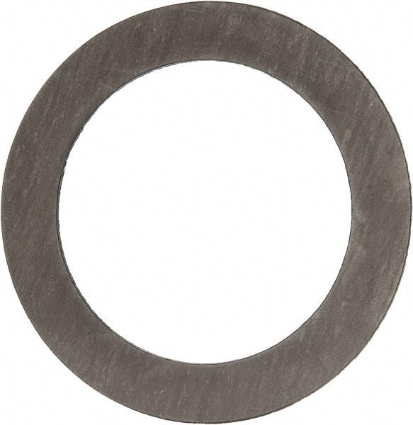 Made in USA - 5" Pipe, 5-9/16" ID x 7-3/4" OD Flange Gasket - Carbon Fiber, Black, 1/16" Thick - Eagle Tool & Supply