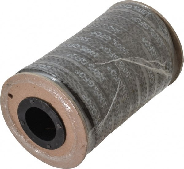 Made in USA - 3/8" x 10' Spool Length, 100% GFO Fiber Compression Packing - Eagle Tool & Supply