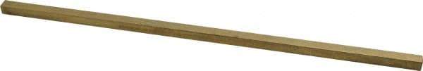 Made in USA - 12" Long x 5/16" High x 5/16" Wide, Over/Undersized Key Stock - Alloy 360 Brass - Eagle Tool & Supply
