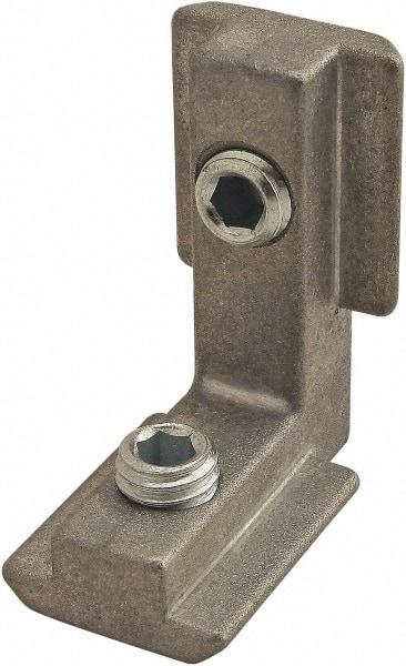80/20 Inc. - 32mm Wide, Open Shelving Inside to Inside Hidden Corner Connector - Zinc, Clear Finish, 38mm Long, Use with 45 Series - Eagle Tool & Supply
