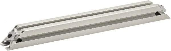 80/20 Inc. - 25mm Wide, Open Shelving Accessory/Component - Aluminum, Clear Anodized Finish, 320mm Long, Use with 3030 - Eagle Tool & Supply