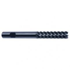 6mm Dia. - 75mm OAL - 45° Helix Bright Carbide End Mill - 6 FL - Eagle Tool & Supply