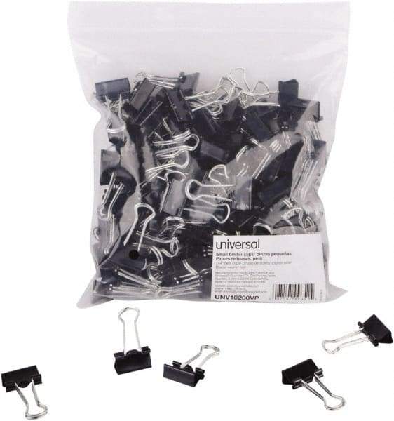 UNIVERSAL - 2" Wide Binder Clip - Black - Eagle Tool & Supply