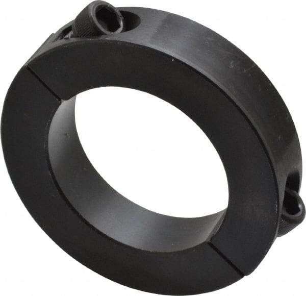 Climax Metal Products - 1-15/16" Bore, Steel, Two Piece Shaft Collar - 3" Outside Diam, 11/16" Wide - Eagle Tool & Supply